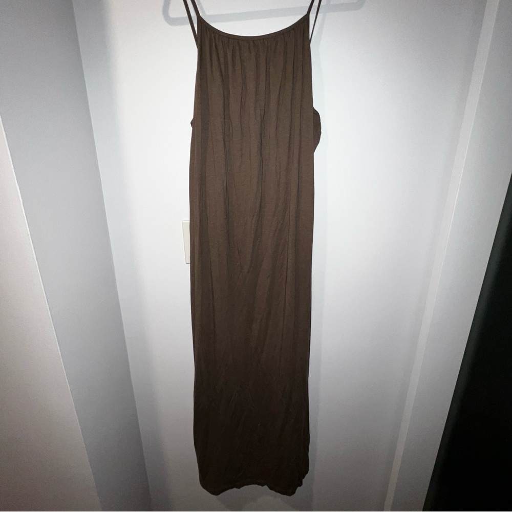 NWT H&M Taupe Square Neck Dress